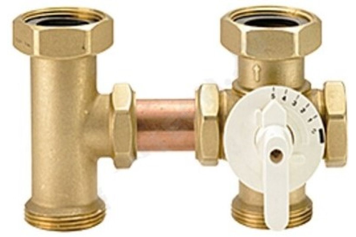 КЛАПАН СМЕСИТЕЛЬНЫЙ ПОВОРОТНЫЙ ЛАТУНЬ R296 ДУ 40 РУ16 1 1/2" ВР/НР GIACOMINI R296Y001