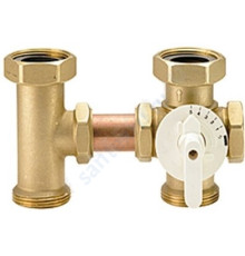 КЛАПАН СМЕСИТЕЛЬНЫЙ ПОВОРОТНЫЙ ЛАТУНЬ R296 ДУ 40 РУ16 1 1/2" ВР/НР GIACOMINI R296Y001