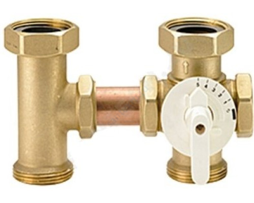 КЛАПАН СМЕСИТЕЛЬНЫЙ ПОВОРОТНЫЙ ЛАТУНЬ R296 ДУ 40 РУ16 1 1/2" ВР/НР GIACOMINI R296Y001