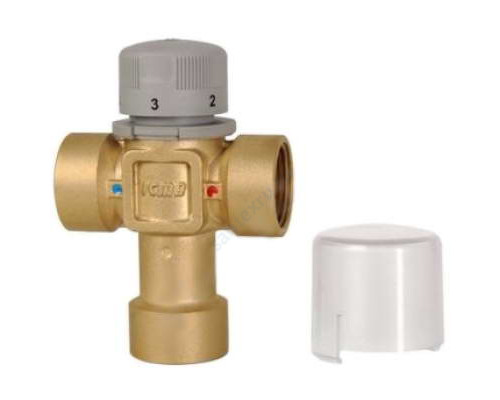 Клапан смесительный термостатический седельный латунь Ду 15 Ру10 1/2" ВР Kvs=1.5 60С Icma 90149AD05