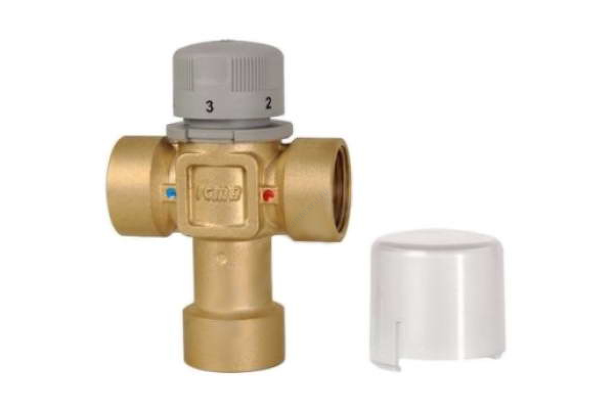 Клапан смесительный термостатический седельный латунь Ду 15 Ру10 1/2" ВР Kvs=1.5 60С Icma 90143AD05