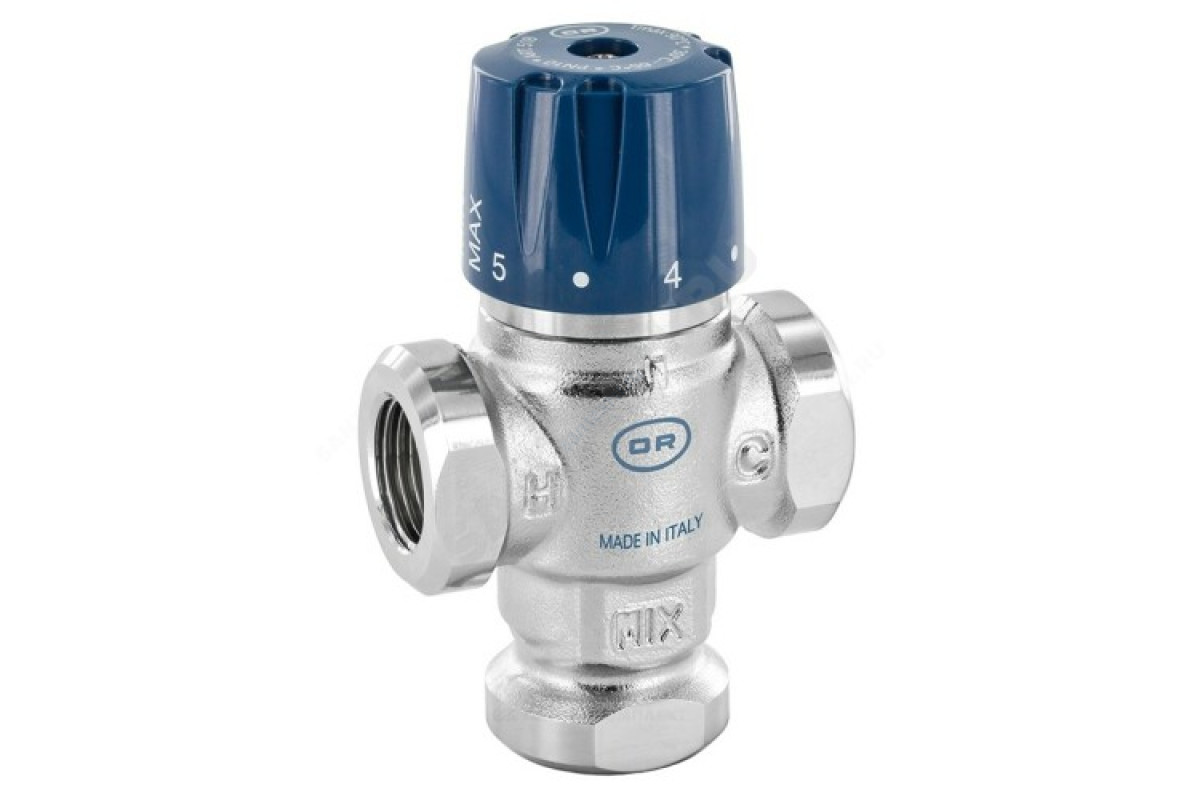 Клапан смесительный термостатический латунь 518 Ду 25 Ру10 ВР Kvs=2.7 OR 0518.325