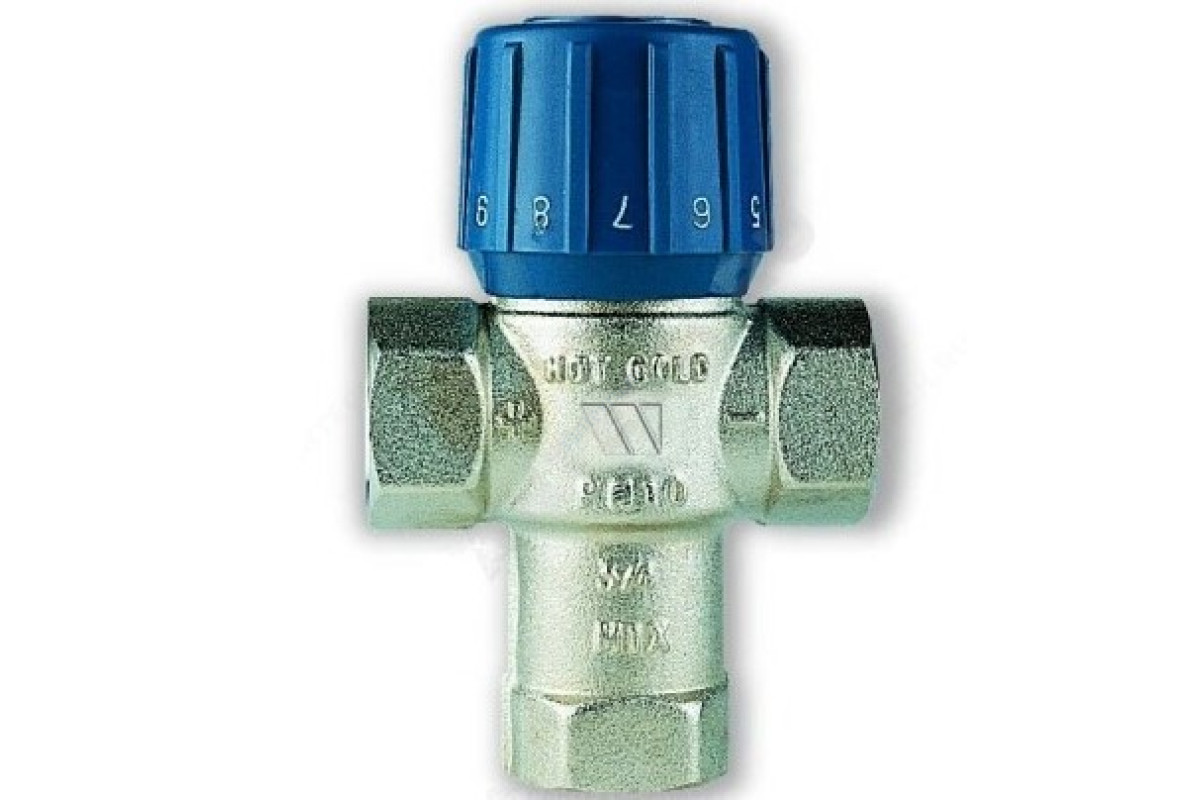 КЛАПАН ТЕРМОСТАТИЧЕСКИЙ ЛАТУНЬ 63C ДУ 25 РУ10 ВР KVS=2.1 25-50C WATTS 10017421