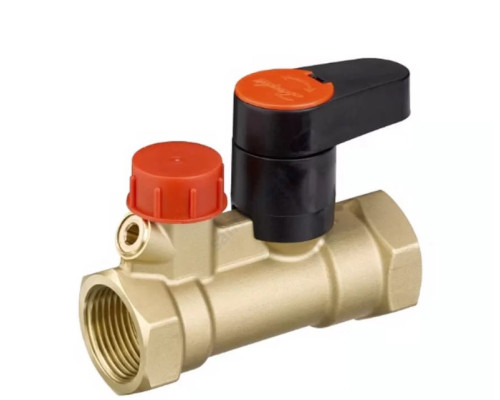 Клапан запорный ручной латунь MSV-S Ду 25 Ру20 ВР