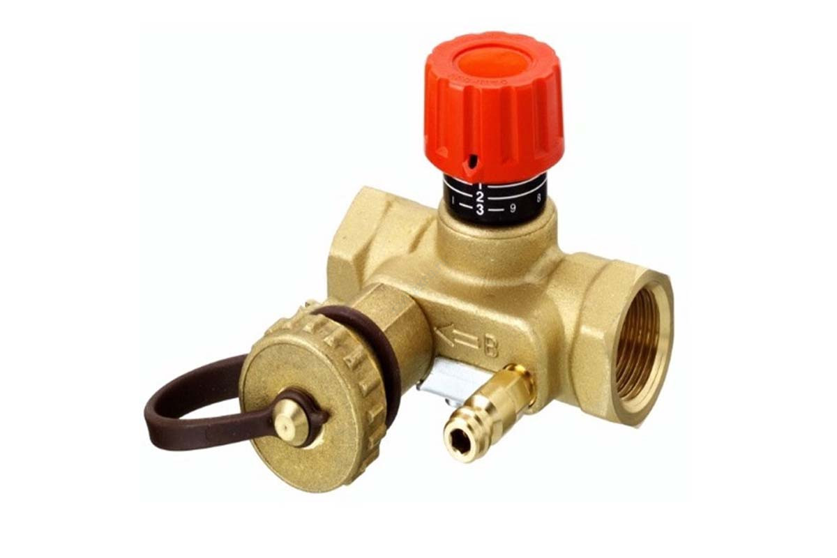 Клапан балансировочный ручной латунь MNT Ду 50 Ру16 ВР Kvs=16м3/ч с изм/нип Danfoss 003Z2351