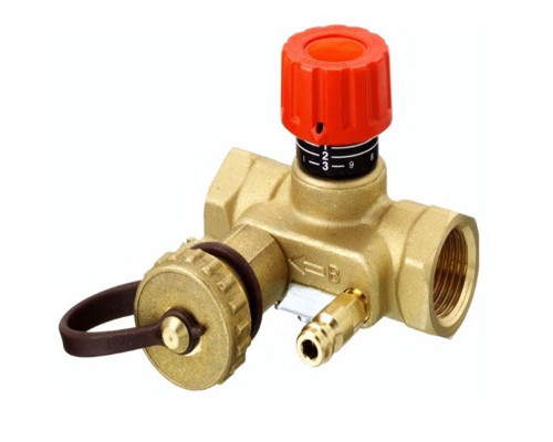 Клапан балансировочный ручной латунь MNT Ду 50 Ру16 ВР Kvs=16м3/ч с изм/нип Danfoss 003Z2351