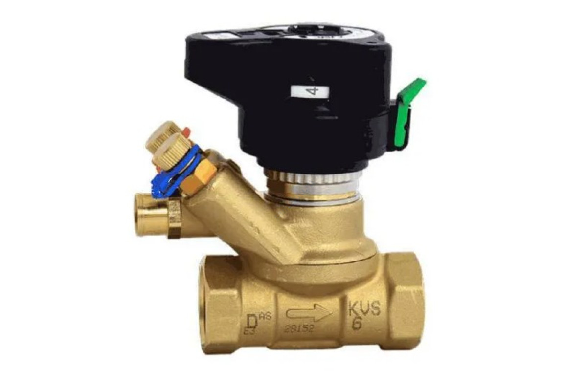 Клапан балансировочный ручной латунь MVT Ду 20 Ру20 ВР