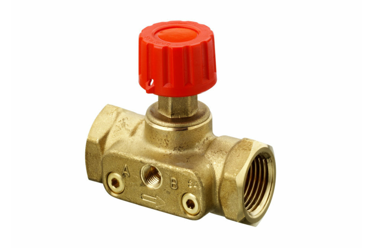 Клапан запорный ручной латунь CDT Ду 25 Ру16 ВР