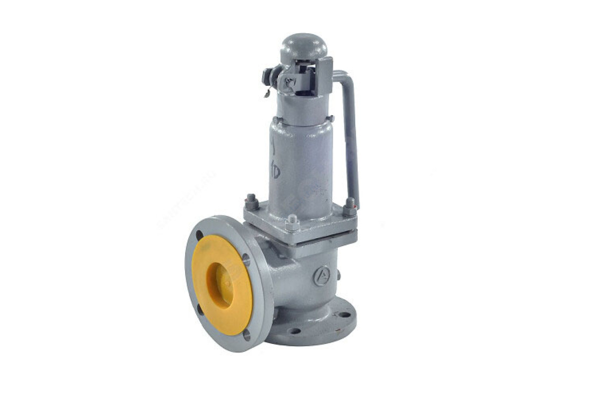 Клапан предохранительный пружинный угловой сталь 17с28нж Ду40х65 фл/фл Рн=7...10бар 450С Арма-Пром