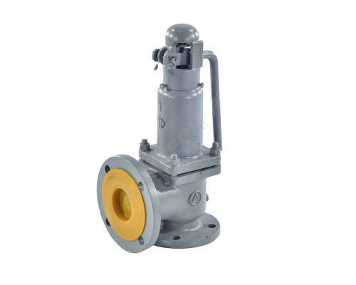 Клапан предохранительный пружинный угловой сталь 17с28нж Ду50х80 фл/фл Рср=0.5бар Рн=0.5...1.5бар 450С Арма-Пром