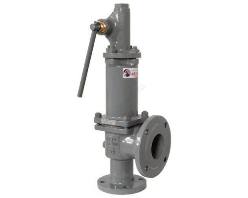 Клапан предохранительный пружинный угловой сталь 17с6нж Рн=0.5 пружина №10 Арма-Пром