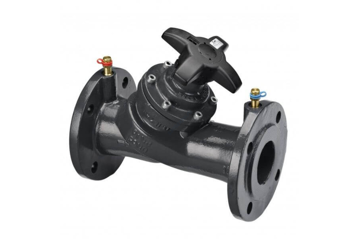 Клапан балансировочный ручной чугун MNF Ду 32 Ру25 фл Kvs=15.5м3/ч с изм/нип Danfoss 003Z1195