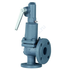 Клапан предохранительный пружинный угловой сталь ПРЕГРАН 496-03 Ду20х32 Ру40 фл/фл Рср=7.1бар КПП 496-03-40-ЗН-020x032-7,1 400С Прегран GS05C478111