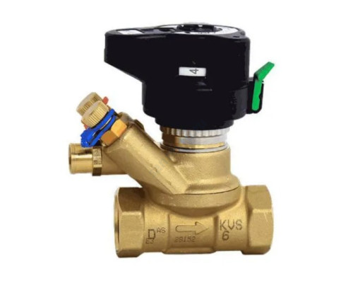 Клапан балансировочный ручной латунь MVT Ду 15 Ру20 НР Kvs=2.5м3/ч с изм/нип LF без выхода под имп трубку Danfoss 003Z4181