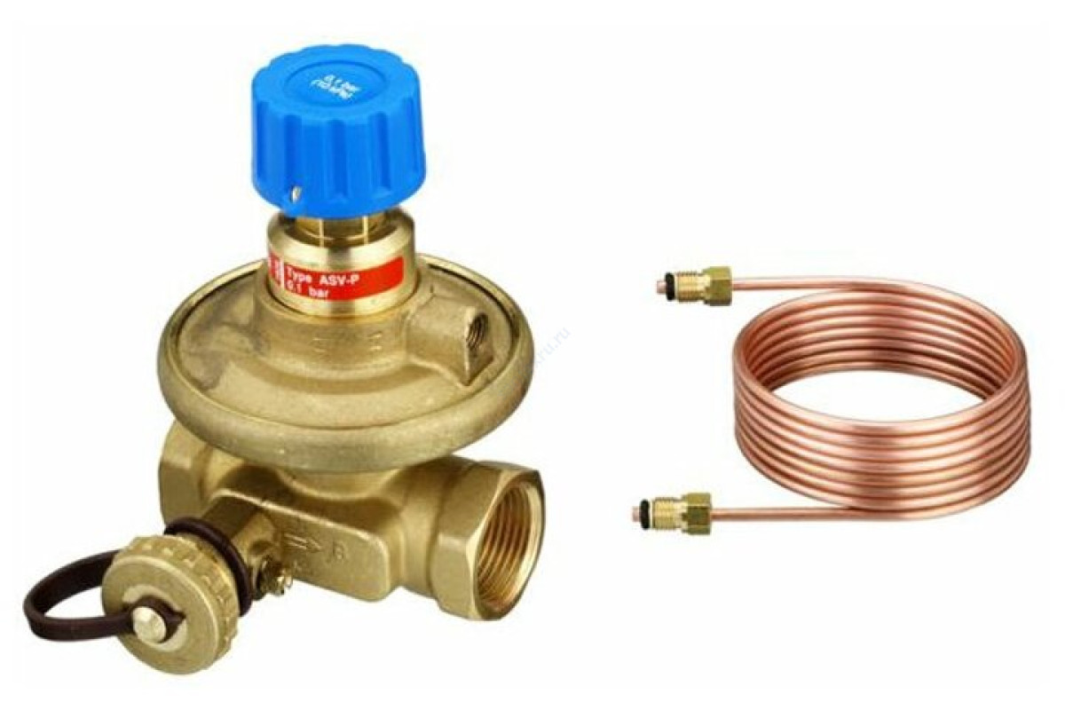 Клапан балансировочный автомат латунь ASV-P Ду 40 Ру16 ВР Kvs=10м3/ч б/ниппелей Danfoss 003L7625