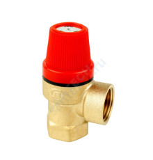 Клапан предохранительный латунь Ду15х15 ВР/ВР Рср=1.5бар Benarmo