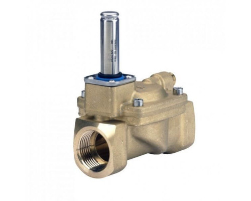 Клапан электромагнитный латунь НЗ EV220B Ду40 Ру16 G1 1/2" ВР без катушки 140С Danfoss 032U7140