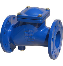 Клапан обратный чугун шаровой Ду 80 Ру16 фл шар сталь+NBR Benarmo