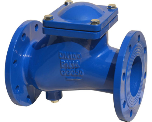 Клапан обратный чугун шаровой Ду 150 Ру16 фл шар сталь+NBR Benarmo