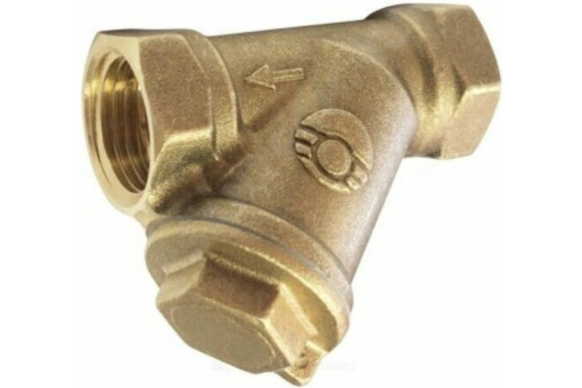 Фильтр сетчатый Y-образный латунь Ду 15 Ру25 Тмакс=150 oC G1/2" ВР 46Б5фт1 под пломбу VALFEX VF.192.L00.012
