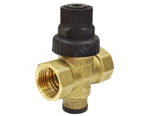 Регулятор давления поршневой латунь КРДВ Ду 15 РУ16 1/2" ВР Рн=2 - 4бар с выходом под манометр и фильтром Benarmo