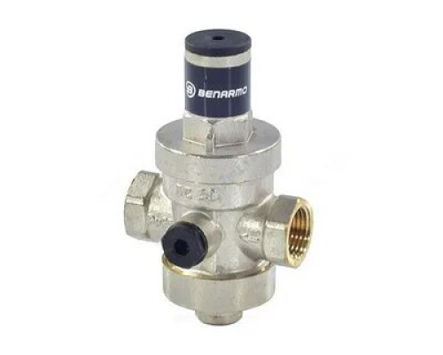 Регулятор давления поршневой латунь Ду 25 Ру25 1" ВР Рн=1 - 5,5бар Benarmo