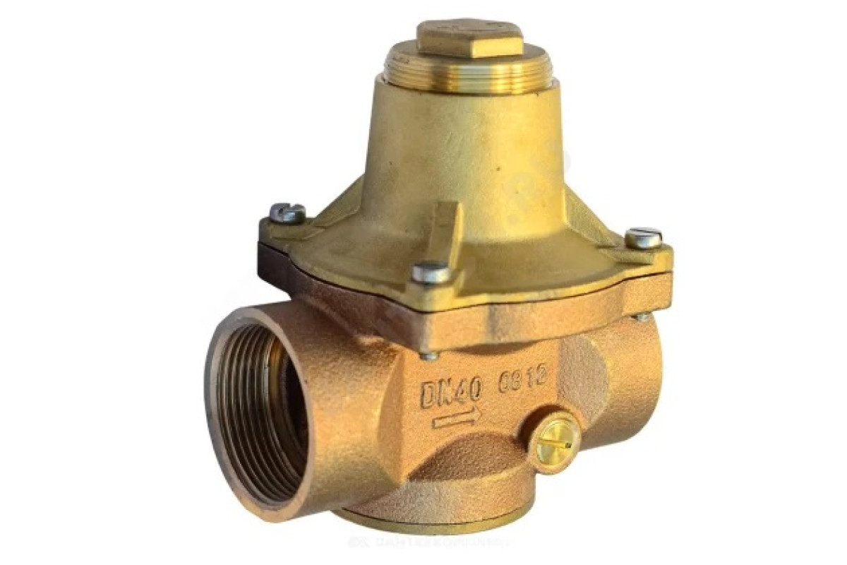 Регулятор давления мембранный бронза Socla 7bis Ду 25 Ру16 1" ВР Рн=1 - 5бар с выходом под манометр Danfoss 149B7599