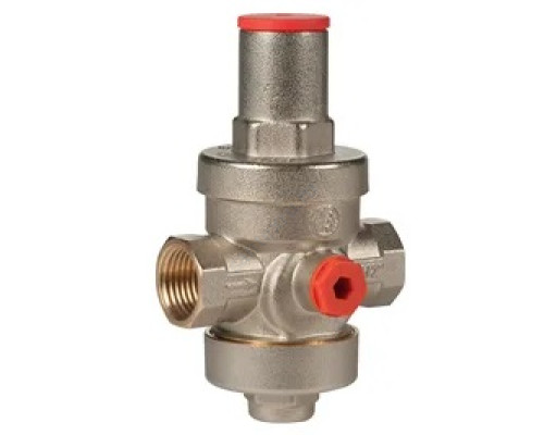 Регулятор давления поршневой латунь R153P Ду 50 Ру25 2" ВР Рн=1 - 5,5бар с выходом под манометр Giacomini R153PX008