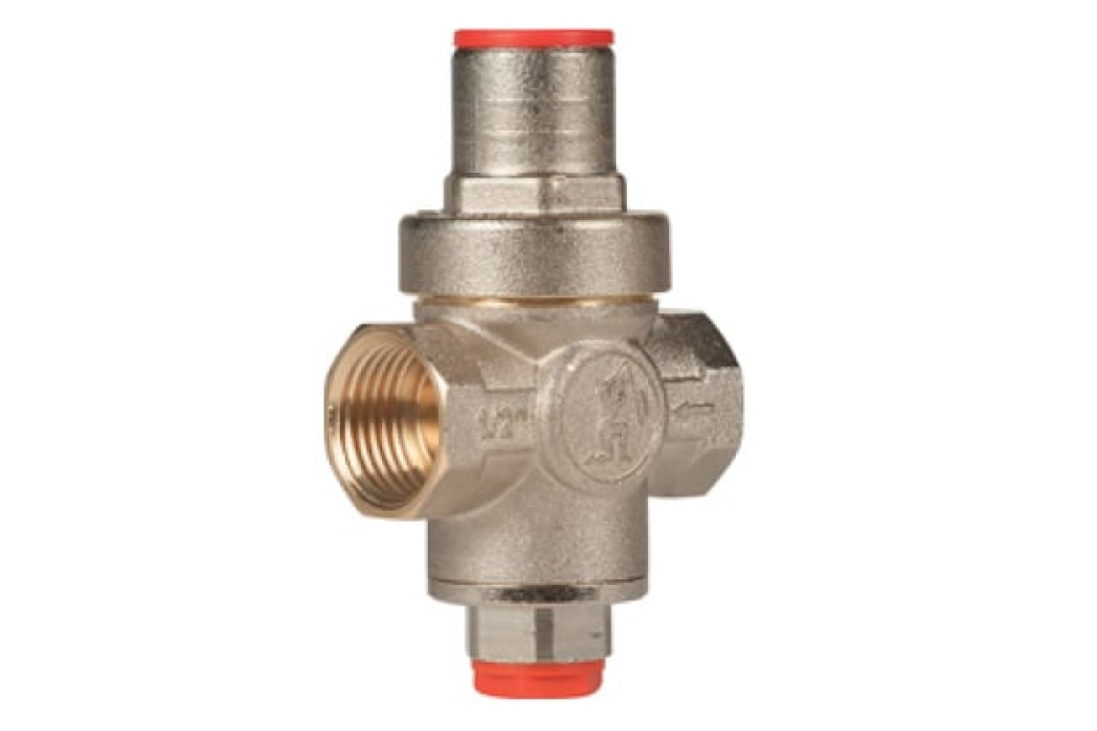 Регулятор давления поршневой латунь R153C Ду 20 Ру16 3/4" ВР Рн=1 - 5,5бар с выходом под манометр Giacomini R153CX004