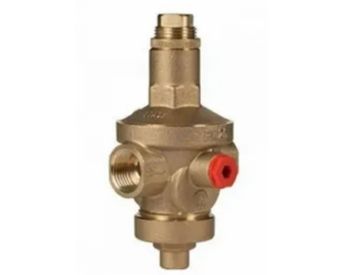 Регулятор давления мембранный латунь R153M Ду 15 Ру25 1/2" ВР Рн=1,5 - 7бар с выходом под манометр Giacomini R153MY003