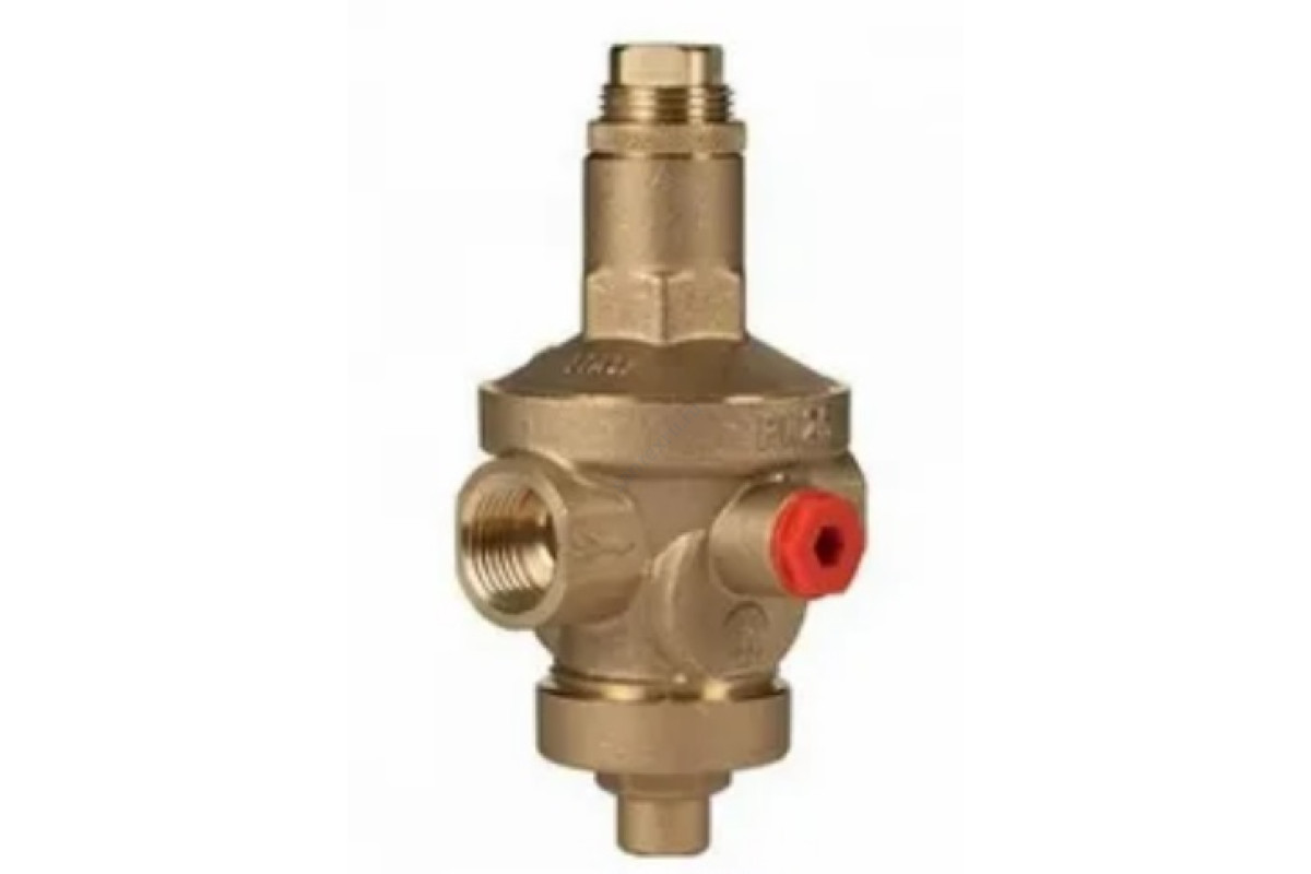 Регулятор давления мембранный латунь R153M Ду 40 Ру25 1 1/2" ВР Рн=1,5 - 7бар с выходом под манометр Giacomini R153MY007