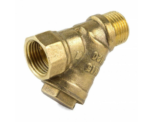 Фильтр сетчатый Y-образный латунь Ду 25 Ру20 G1" ВР/НР 4002 с отверстием под пломб Aquasfera 4002-03