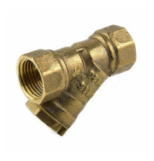 Фильтр магнитный сетчатый Y-образный латунь Ду 25 Ру20 G1" ВР 4006 с отверстием под пломб Aquasfera 4006-03