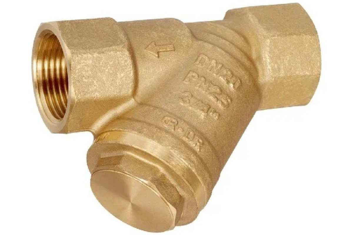 Фильтр сетчатый Y-образный латунь Ду 15 Ру25 Тмакс=130 oC G1/2" ВР FVR Danfoss 065B8235