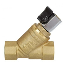 Фильтр сетчатый Y-образный латунь Ду 40 Ру25 Тмакс=130 oC G1 1/2" ВР FVR-D со сливным краном Danfoss 065B8245