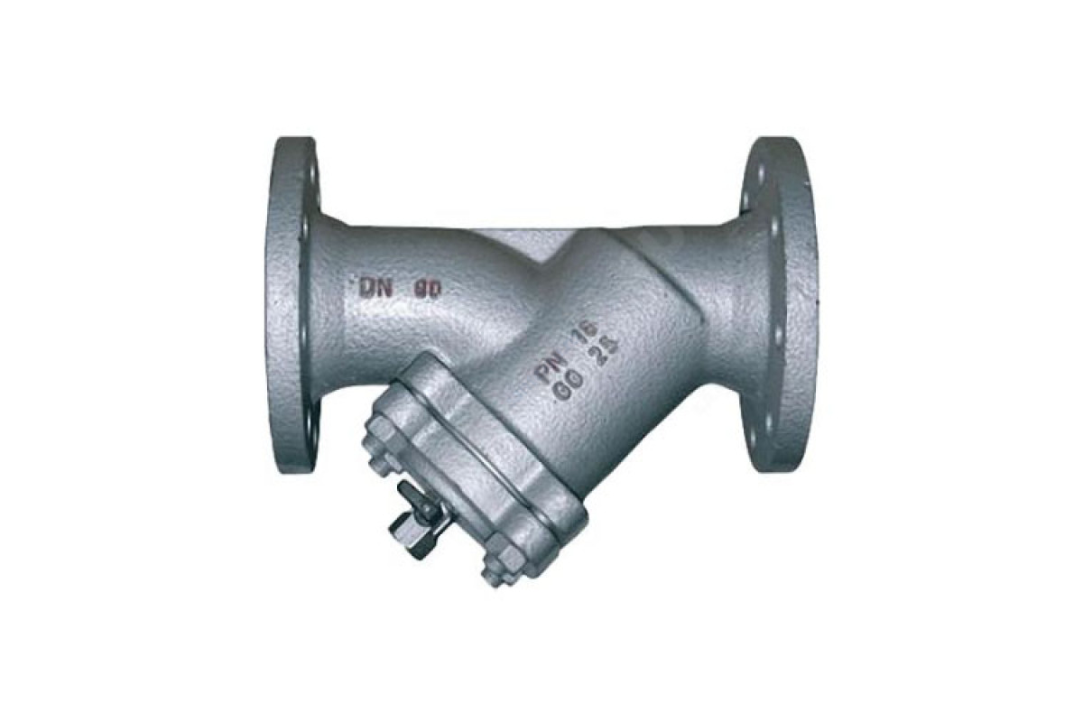 Фильтр сетчатый Y-бразный чугун Ду 400 Ру10 Тмакс=100 оC фл Y333P со сливным краном Danfoss 149B3791