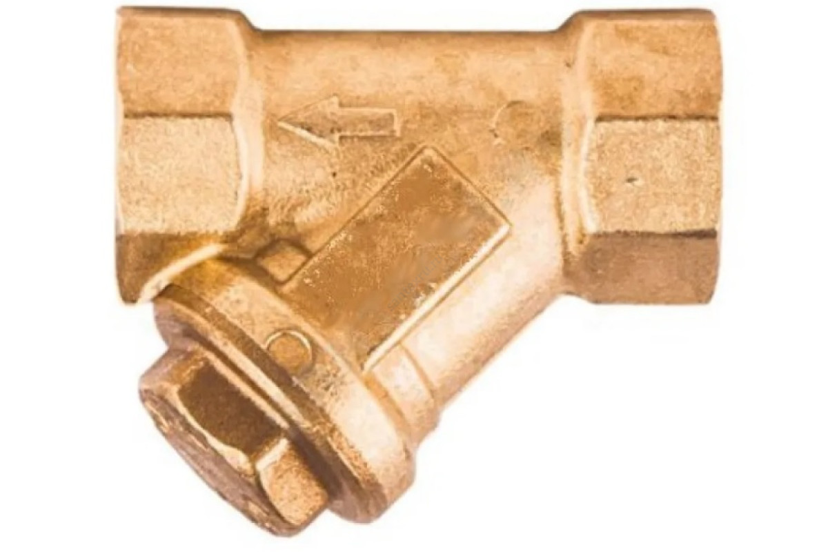 Фильтр сетчатый Y-образный латунь Ду 20 Ру30 G3/4" ВР R74A Giacomini R74AY104