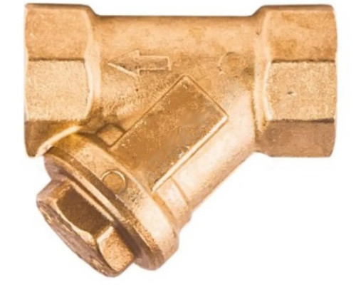 Фильтр сетчатый Y-образный латунь Ду 40 Ру30 G1 1/2" ВР R74A Giacomini R74AY107