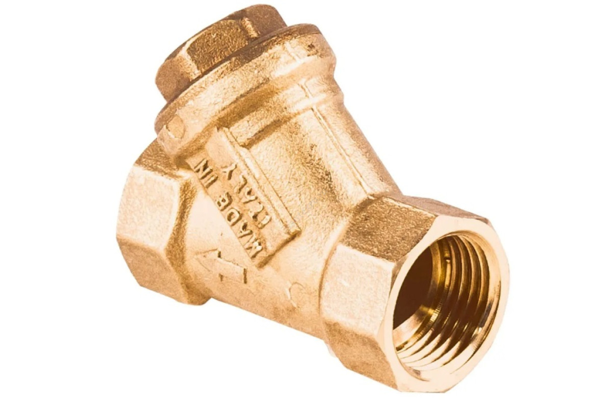 Фильтр сетчатый Y-образный латунь Ду 100 Ру16 Тмакс=110 oC G4" ВР R74A Giacomini R74AY011