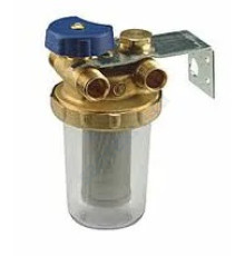 Фильтр сетчатый T-образный латунь Ду 10 РУ16 G3/8" Вр N1UB со сливным краном Giacomini N1UBY001