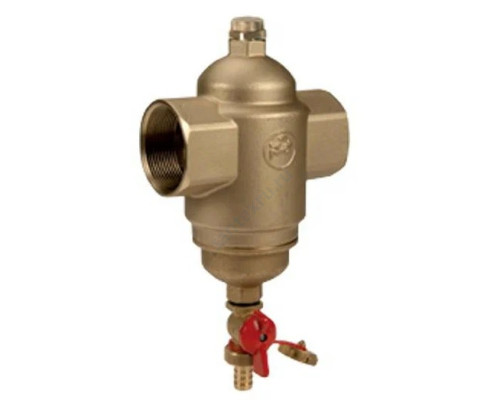 Фильтр магнитный сетчатый T-образный латунь Ду 32 Ру10 G1 1/4" ВР R146M со сливным краном Giacomini R146MY016