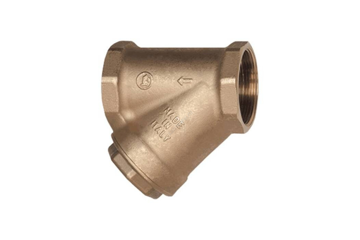 Фильтр магнитный сетчатый Y-образный латунь Ду 32 Ру30 G1 1/4" ВР R74M Giacomini R74MY006