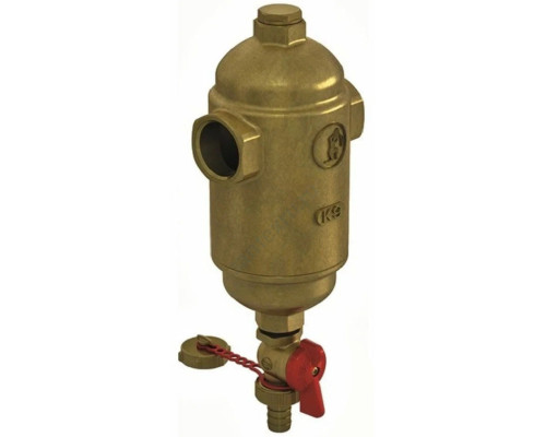 Дешламатор механический T-образный латунь Ду 20 Ру10 G3/4" ВР R146D Giacomini R146DY014