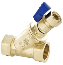 Фильтр сетчатый Y-образный латунь Ду 32 Ру25 Тмакс=120 oC Rp1 1/4" ВР 114 со сливным краном OR 0114.533