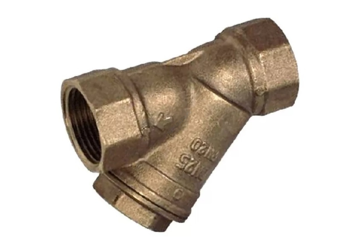 Фильтр сетчатый Y-образный бронза Ду 15 Ру20 Тмакс=120 oC G1/2" ВР F2143 Tecofi F2143-0015