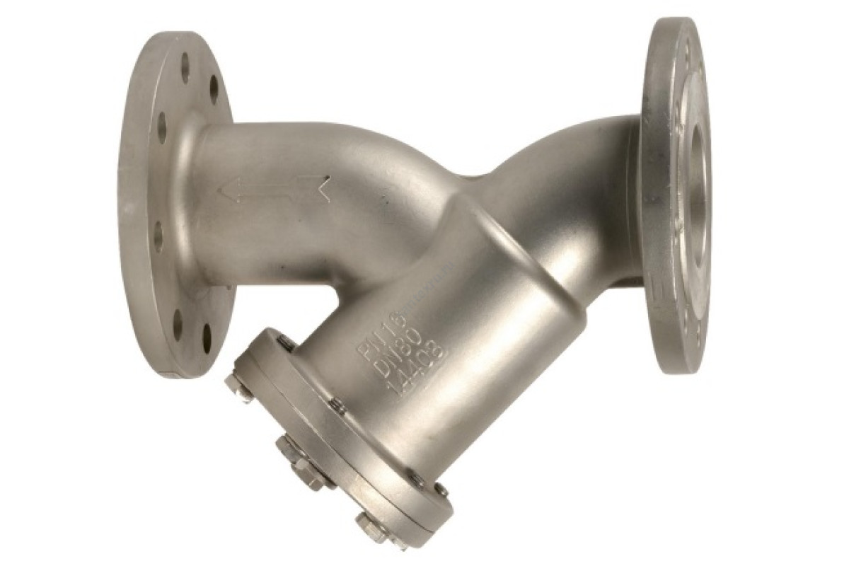 Фильтр сетчатый Y-образный нерж Ду 80 Ру16 Тмакс=200 oC фл F6240 Tecofi F6240-0080