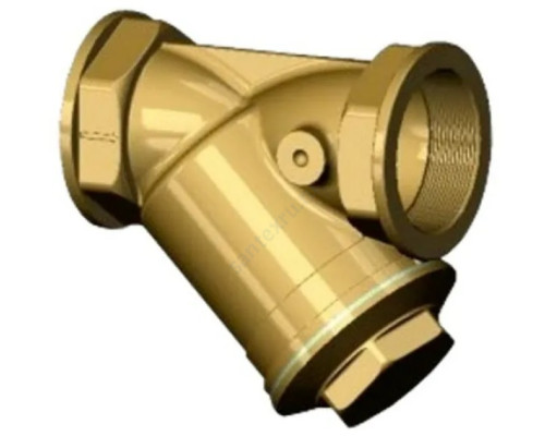 Фильтр сетчатый Y-образный латунь Ду 25 РУ16 Тмакс=100 оC G1/2" Вр F1142 Tecofi F1142-0025