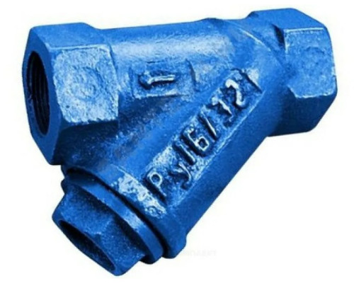 Фильтр магнитный сетчатый Y-образный чугун Ду 40 Ру16 G1 1/2" ВР ФММ со сливной пробкой Мегастрой