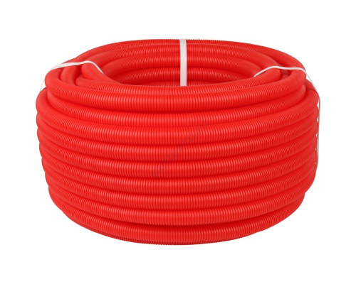Труба гофрированная ПНД, цвет красный, наружным диаметром 25 мм для труб диаметром 20 мм Труба гофрированная ПНД, цвет красный, наружным диаметром 25 мм для труб диаметром 20 мм