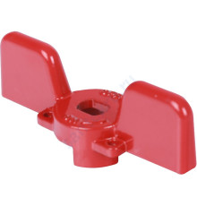 STOUT Ручка-бабочка для шарового крана STOUT 1/2"-3/4" (Красная)